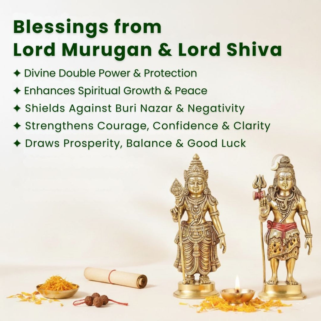 OM Shiva Banarasi Trishool Karungali Mala – Divine Protection Beads