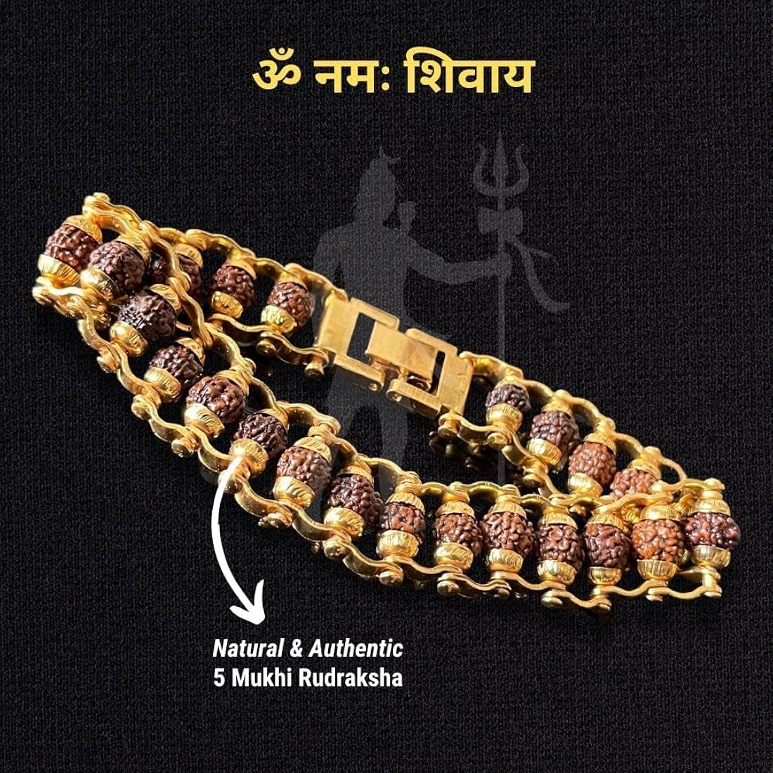 Banarasi Mahadev Rudraksha Protection Kada