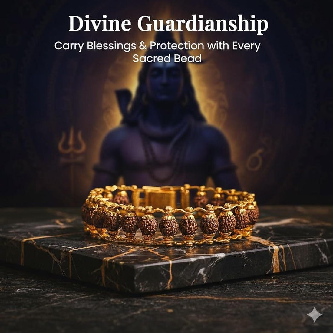 Banarasi Mahadev Rudraksha Protection Kada