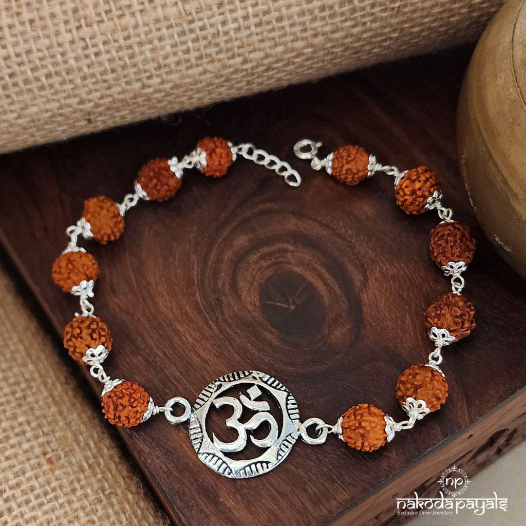 Banarasi Rudraksha Silver Blessing Bracelet