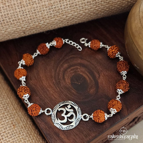 Banarasi Rudraksha Silver Blessing Bracelet